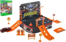 Garāžas rotaļlieta ar Welly Porsche auto