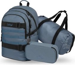 Skolas somu komplekts Skate Dust Blue: mugursoma, penālis, sporta soma