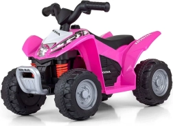 Elektriska bērnu četrvārtņu HONDA ATV rozā – licencēts MILLY MALLY atspērējs