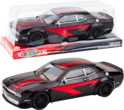 Sports car with mechanical drive black-red