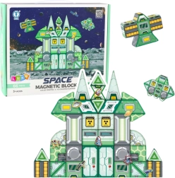 Magnētiskie klucīši Kosmosa stacija 66 gab.