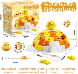 Children's board game Igloo with a duck