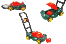 Bērnu plastmasas zāles pļāvējs ar sietiņu 28 × 53 cm