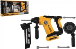 Bērnu triecienurbjmašīna ar piederumiem uz baterijām