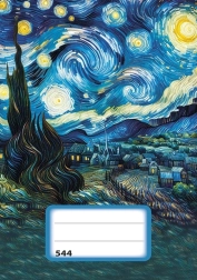 Rindiņu klade A5 Zvaigžņotā nakts - 40 lapas