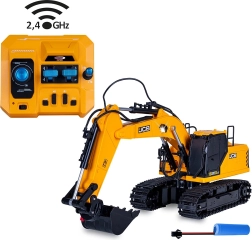 Ar tālvadības pulti vadāms JCB kāpurķēžu ekskavators ar demontāžas komplektu 1:26