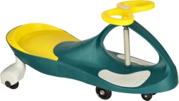 Gravitācijas braucamrīks ar LED gaismotiem riteņiem – dzeltena