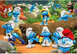 Puzle CLEMENTONI Smurfi: Jautrā kompānija, 104 gabaliņi