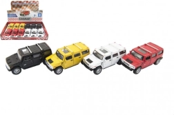 Metāla automašīnas modelis Hummer H2 SUV Kinsmart 12 cm ar atvilkšanas piedziņu