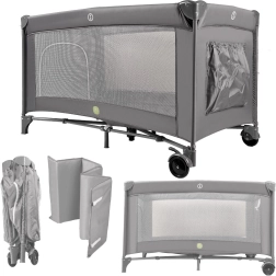Folding Travel Cot for Children with Mattress 60 × 120 cm