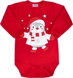 Baby long-sleeve bodysuit new baby winter penguin
