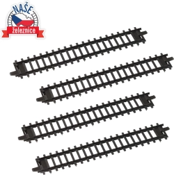 Taisnas sliedes bērnu vilcieniņiem – komplekts ar 4 gabaliem