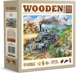 Koka puzle “Dzelzceļš” 505 detaļas WOODEN CITY