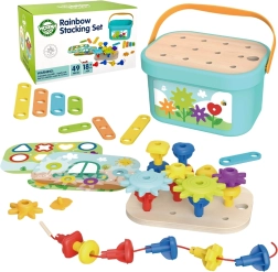 Woopie Green Konstrukciju Box Motoriskais Montessori 12in1