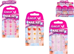 Glamour uzlīmējamo nagu komplekts bērniem, 12 gab.
