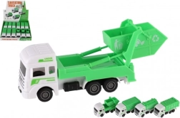 Pilsētas dienestu plastmasas mašīnīte 12 cm ar atpakaļvilkšanas funkciju