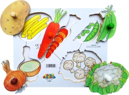 Just Jigsaws Wooden Puzzle Peeling and Cutting – 6 Pieces