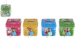 Bērnu metāla krājkasīte ar slēdzeni