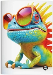 Ruled Notebook A4 Chameleon