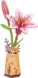 Koka puzle “Rozā lilija”