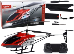 RC helikopters 70 cm sarkans ar stabilizāciju un LED