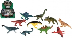 Plastmasas mini dinozauri 7–9 cm, dažādu sugu mikss maisiņā