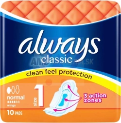 Always Classic Normal higiēniskās paketes 10 gab.