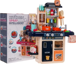 Bērnu virtuve ar apgaismojumu, skaņām, tekošu ūdeni un tvaiku, 42 detaļas