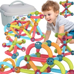 Woopie magnētiskā izglītojošā konstruktoru komplekts 52 gab.