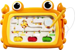 Magnētiskā Montessori tāfele – krabja labirints, oranža WOOPIE