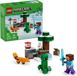 LEGO Minecraft Stīvs un piedzīvojumi taigā