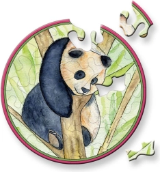 Curiosi apaļā puzle Picoli Panda 33 gabaliņi
