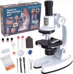 Bērnu mikroskops ar LED apgaismojumu 200x/600x/1200x WOOPIE ar viedtālruņa adapteri – XXL komplekts