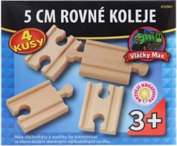 Vláčky Max taisnie sliežu savienotāji 5 cm – 4 gab.
