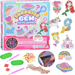 Radošs adventes kalendārs ar dimanta gleznošanu – piekariņi