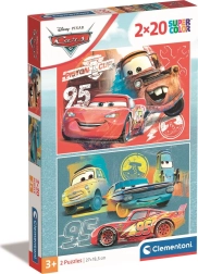 Pūzle 2x20 gabaliņu Cars no Disney