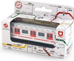 Mini metāla metro vilciena sastāvs 8 cm
