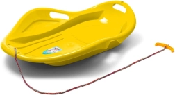 Bērnu slidkalniņš (ragavas) gliemežvāka formā Baby Mix Premium Komfort 80 cm, dzeltens