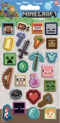 Minecraft 3D uzlīmes