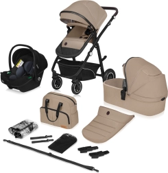 Kombinētie ratiņi Lionelo Bianka 3in1 beige sand