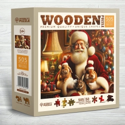 Koka puzle WOODEN CITY Santu zaķīši 505 detaļas