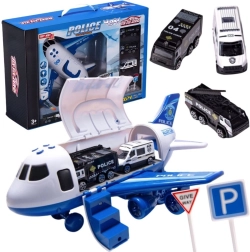 WOOPIE police transport aircraft with cars and traffic signs