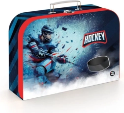 Bērnu laminēts koferītis Hokejs 34 cm