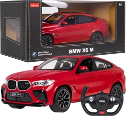 Rastar BMW X6 M 1:14 RC auto ar tālvadību 2,4 GHz – Sarkana