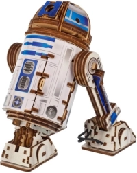 Ugears koka mehāniskais konstruktors STAR WARS R2‑D2 ar LED projektoru