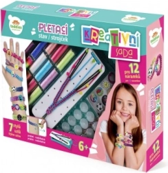 Radošais komplekts rokassprādžu izgatavošanai ar aužamo rāmi un piederumiem