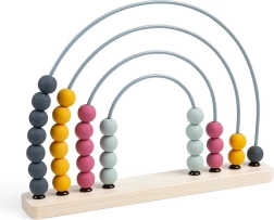 Koka varavīksnes skaitāmais rāmītis BIGJIGS TOYS