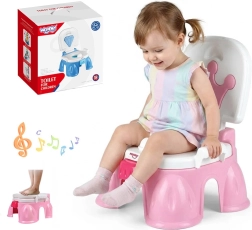 WOOPIE BABY bērnu muzikālais podiņš 3 vienā ar krēsliņu un pakāpienu