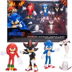 SONIC THE HEDGEHOG 3 figūriņu komplekts – 5 daļu kolekcijas komplekts