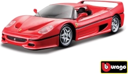 Metāla modelis Bburago 1:24 Ferrari F50, sarkans